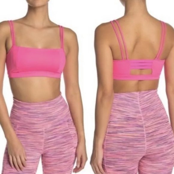 Free People Movement Idris Solid Sports Bra - Pink - Picture 4 of 5